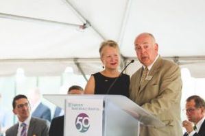 Teri and Bill Popp at the POPP Chronic Care Center Dedication Ceremony